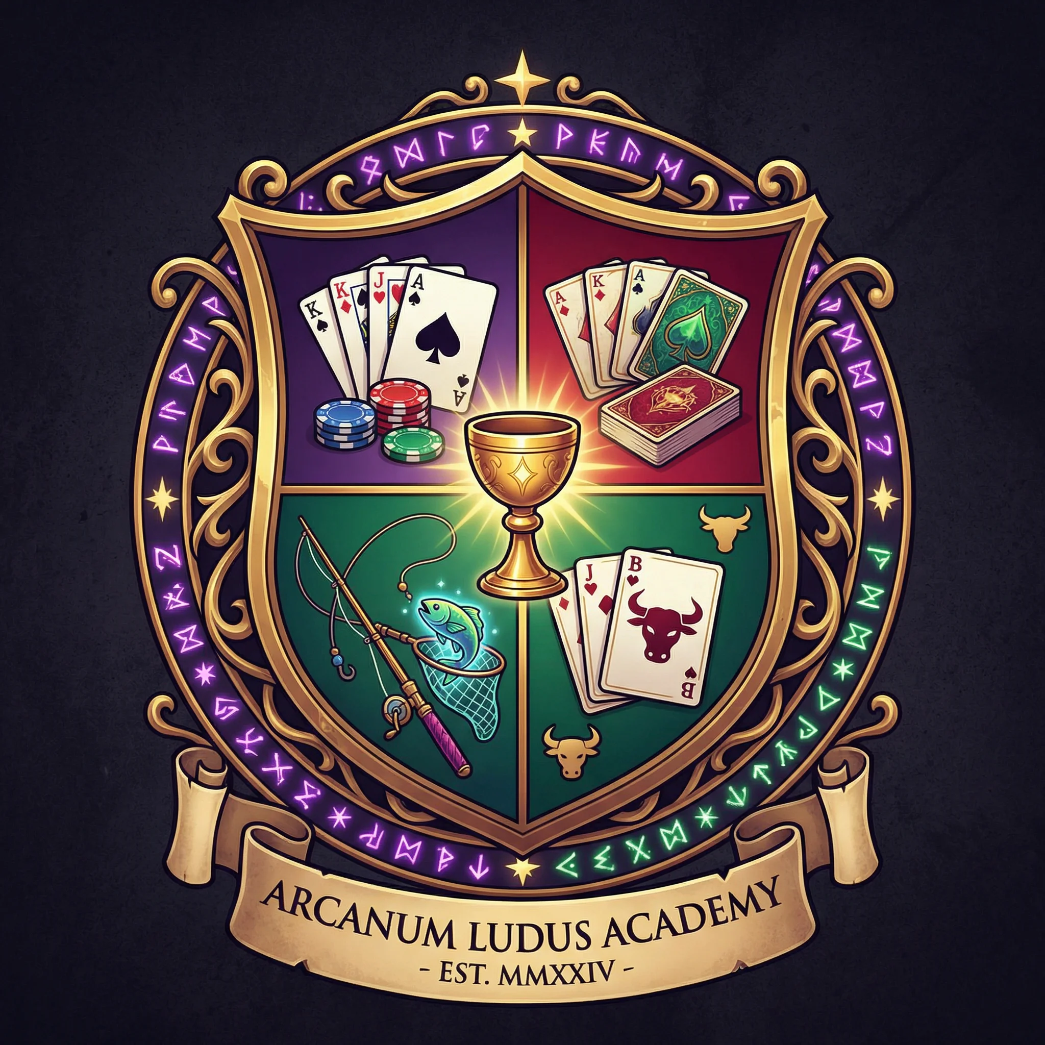 九游棋牌魔幻学院标志